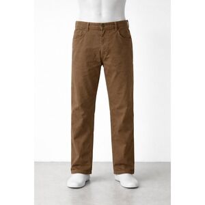 Carhartt B159-MUS Mens Brown Canvas Loose Fit Work Pants Size 42x30